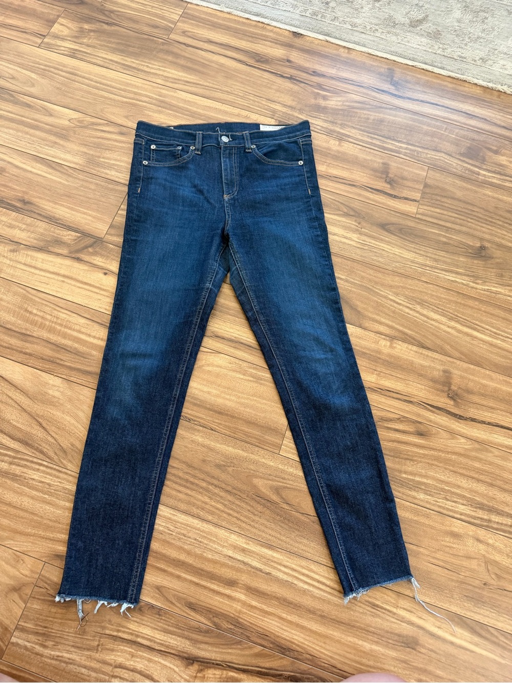 rag & bone Dark Blue High-Rise Jeans
